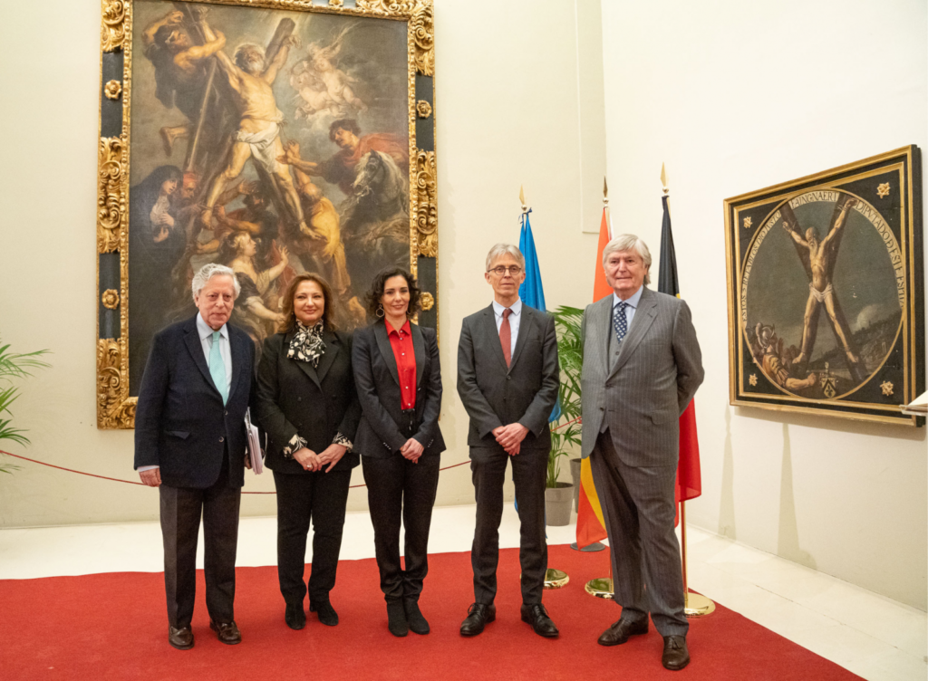 M. Ángel Aguilar, Marta Álvarez, Hadja Lahbib, Geert Cockx y Daniel de Busturia